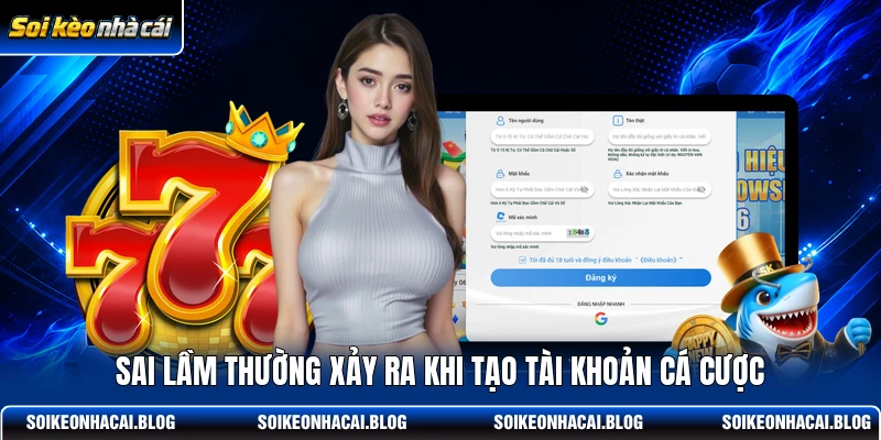 Sai lầm thường xảy ra khi tạo tài khoản cá cược Sai lầm thường xảy ra khi tạo tài khoản cá cược